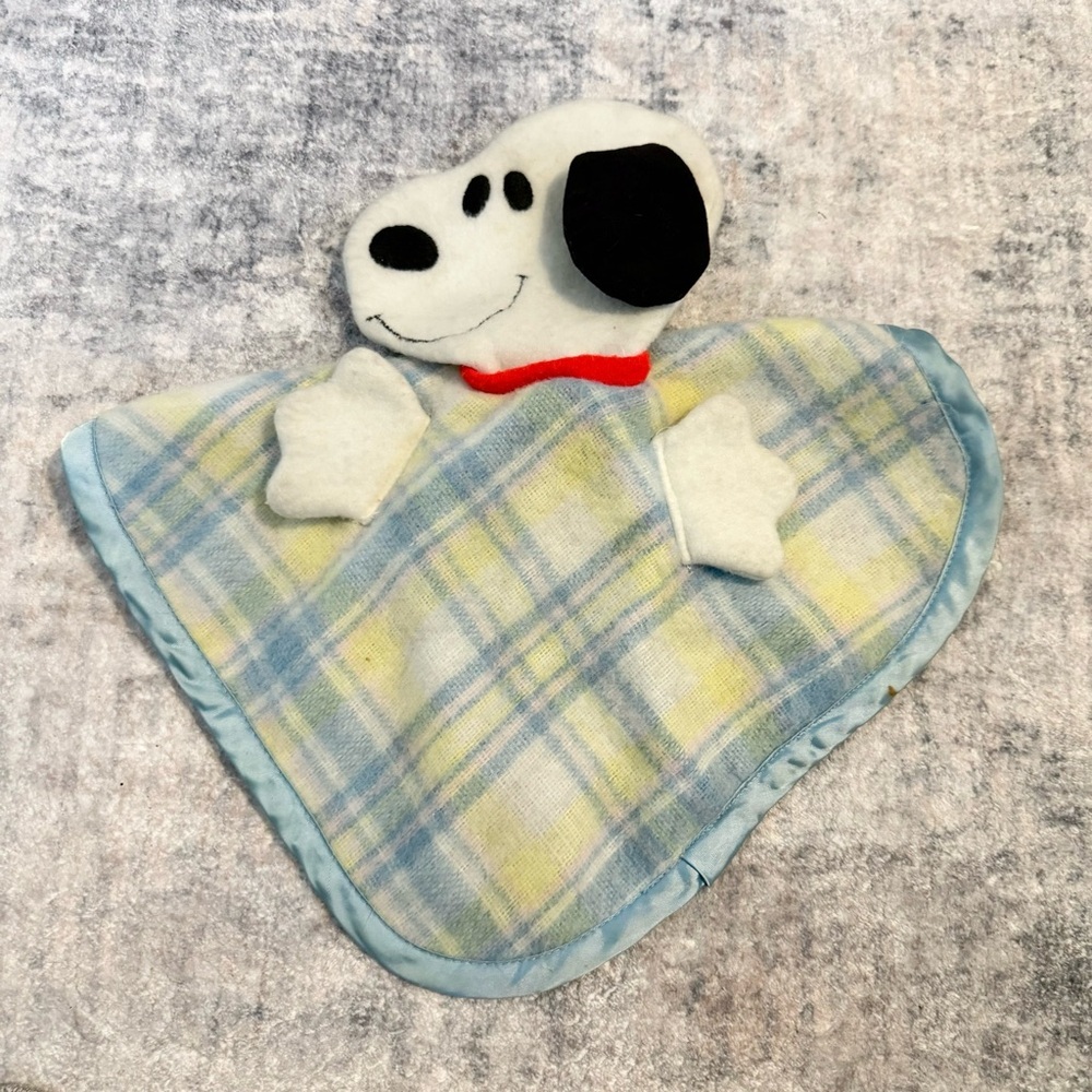 Vintage 1958 Knickerbockers SNOOPY security blanket